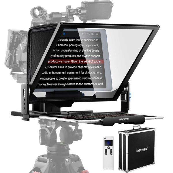 24 inch TELEPROMPTER WITH LAPTOP